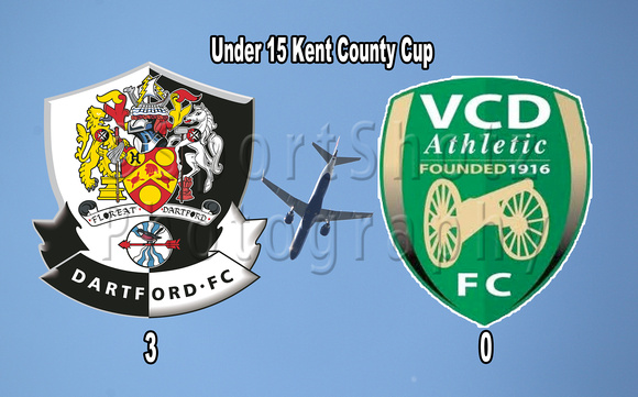 Dartford FC Boys U15 v VCD FC in the Kent County Youth Cup