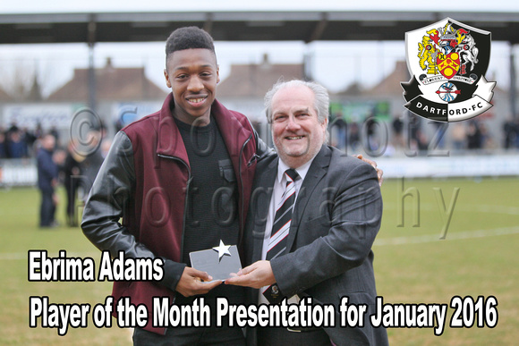 Ebou Adams, Player of the Month