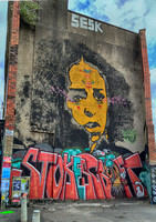 "Bob Marley" Mural, Stokes Croft - Artwork by Stinkfish