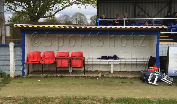 Hungerford Town dugout