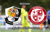 13 September 2023. Dartford Reds win 8:0 against Woking 2 in the National League U19 Alliance Div E match at Princes Park.