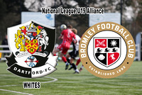 6 March 2024. Dartford 1 (Ashton Day) Bromley 0 in the National Legue Alliance South Division match.
