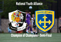 15 May 2024. Dartford Whites win 3 (Ashton Day, J. Kpaka, George Whitefield) Giseley 1 in the National Youth Alliance Champions of Champions Semi Final.
