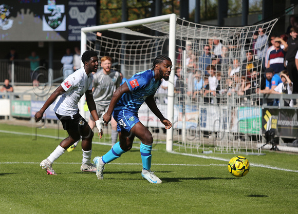 14 September 2024. FA Cup Second Qualifying Round - Dartford 2 (Callum Jones 6', Eddie Dsane 41') Leatherhead 0.