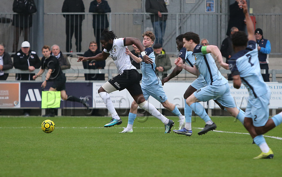 9 November 2024. Dartford  2 (Samir Carruthers 34', George Whitefield 78') v Cheshunt 1 (Tommy Wood 62').