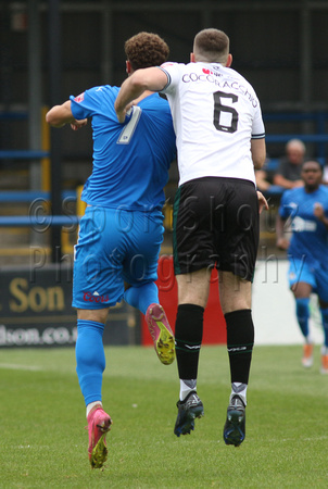 7 September 2024. Dover Athletic 5 (Soares-Junior 25', 82', Wilkinson 27', 50', Baptiste 43') Dartford 1 (Jeremiah Pinder 56').