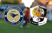 Farnborough Town v Dartford. Farnborough win 3:1 (Kasimu 19', Page 27', Pendelbury 70') Dartford's Kristian Campbell 65'.