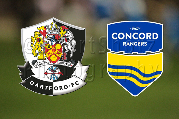 Dartford v Concord Rangers. Dartford win 3:1 (Carruthers 27, Fonkeu 54', Pollok OG 77'. Bettamer for Concord 45+4'.)