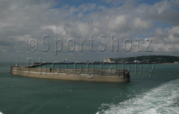 Dover harbour wall