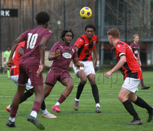 4 January 2023. Dartford U19 Reds 3: Maidenhead Utd CT U19 Development 2 in the National League U19 Alliance Div E fixture.