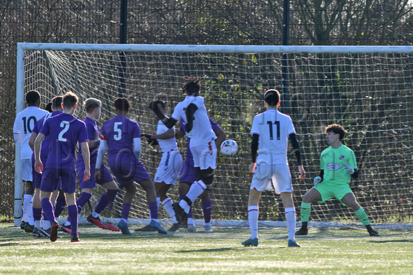 18 January 2023. Dartford U19 Yellows v Crystal Palace Valenti in the SCL Challenge Cup - Crystal Palace win 0:3.