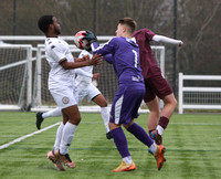 25 January 2023. Dartford U19 Reds v  Bromley Whites  in the 4th Round of the National Leaue U19 Alliance League Cup.