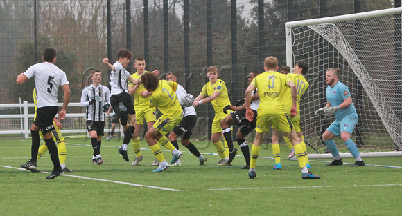 25 January 2023. Dartford U19 Whites v Dorking Wanderers Academy in the 2nd Round of the National League Academy Cup.