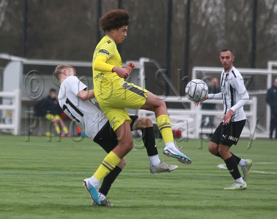 25 January 2023. Dartford U19 Whites v Dorking Wanderers Academy in the 2nd Round of the National League Academy Cup.