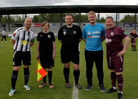 16 May 2023. Inaugural Dartford FC Management v Staff match. 11 a side (except where 13 on the pitch!) and 2:2 draw, then penalty shootout which the Burgundy side won.