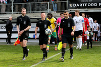 Dartford 3 (Samir Carruthers 15', Denzelle Olopade 36', Josh Hill 47') Dover Athletic 1 (Soares-Junior 79') in the Isthmian Premier League match.