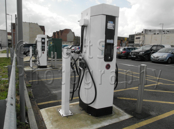 Electric Car charging points in Westgate Car Park.