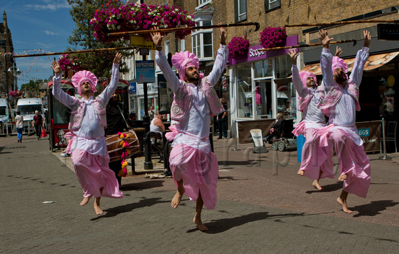 Bhangra Dancers at the Festival