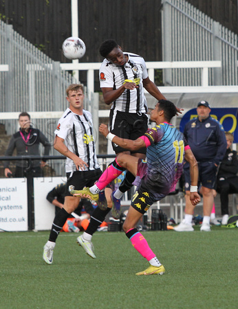 25 July 2023. Pre-season match against Bromley FC. Bromley win 2:1 (Cheek 25', Dennis 40') (Barzey 26').