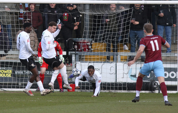 15 March 2025. Dartford 2 (Sam Okoye 27', Samir Carruthers 35' (P)). Hastings 0. Dartford remain #2 in the Isthmian Premier League.