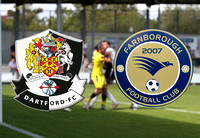 19 August 2023. Dartford draw 1:1 against Farnborough Town (Max Statham 75', Alfie Pavey 90+8)