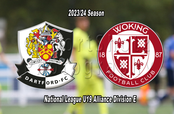 13 September 2023. Dartford Reds win 8:0 against Woking 2 in the National League U19 Alliance Div E match at Princes Park.
