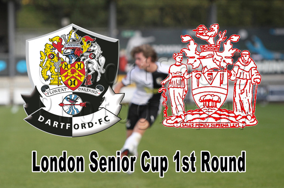 30 September 2023. Dartford v Harrow Borough, London Senior Cup First Round. Dartford win 1:0 (og by Henry Lukombo 40').