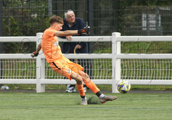 2 October 2024. Dartford Reds 0, Bromley Academy 3 in the National League Alliance U19 Division E match at Princes Park