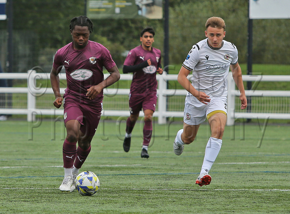 2 October 2024. Dartford Reds 0, Bromley Academy 3 in the National League Alliance U19 Division E match at Princes Park