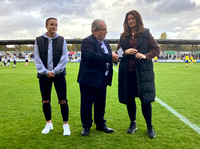 Jade Charlton received her 100th appearance award from Co-Chairman Steve Irving