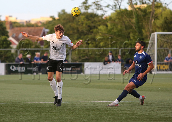 16 July 2024. Ady Pennock's squad play Margate at Hartsdown Park, result 2:2 draw.