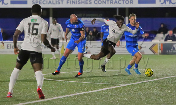 8 October 2024. Billericay Town 4 (Bender 1', Merrifield 37', Emmanuel 81', Johnson 83') Dartford 0
