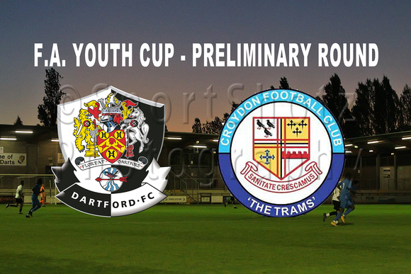 Dartford U18 2 - Croydon U18 1 in the Preliminary Round of the Y
