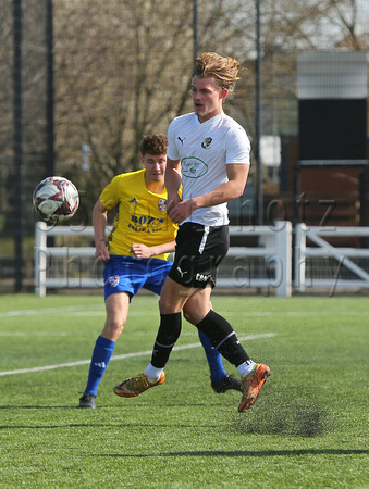 19 March 2025. Dartford Whites 3 Woking 4 in the National League U19 Alliance South Division match at Princes Park.