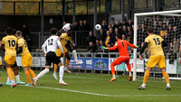 18 November 2023. Dartford play Maidstone Utd in the Second Round of the FA Trophy. After 90 minutes of action and no goals, Levi Amantchi squeezed one past Ryan Sandford in the last 20 seconds of ext