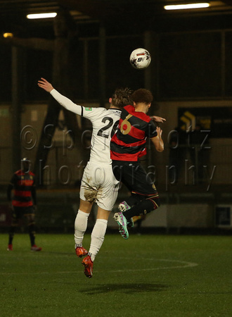 6 February 2024. Dartford v Queens Park Rangers Development in the 2nd Round of the London Senior Cup.