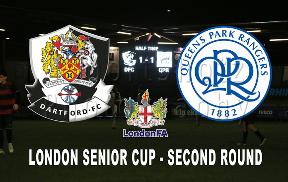 6 February 2024. Dartford v Queens Park Rangers Development in the 2nd Round of the London Senior Cup.