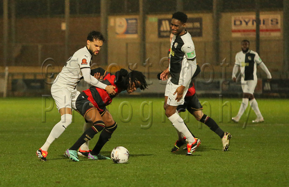 6 February 2024. Dartford v Queens Park Rangers Development in the 2nd Round of the London Senior Cup.