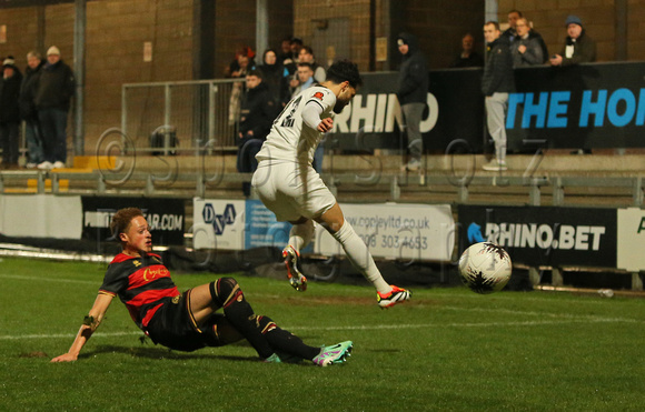 6 February 2024. Dartford v Queens Park Rangers Development in the 2nd Round of the London Senior Cup.