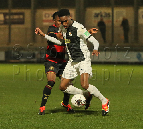 6 February 2024. Dartford v Queens Park Rangers Development in the 2nd Round of the London Senior Cup.