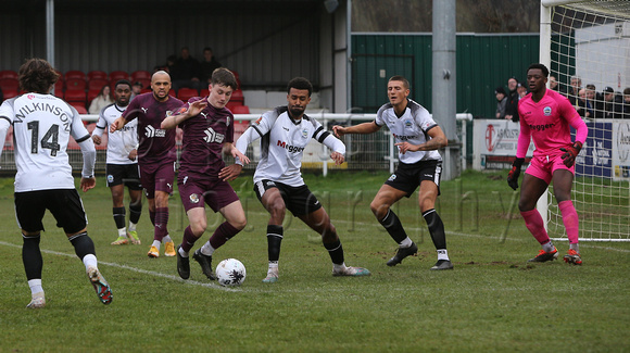 17 February 2024. Dover 1 (Oladipo 75') Dartford 2 (Ollie Box 35', Luke Coulson (P) 83')