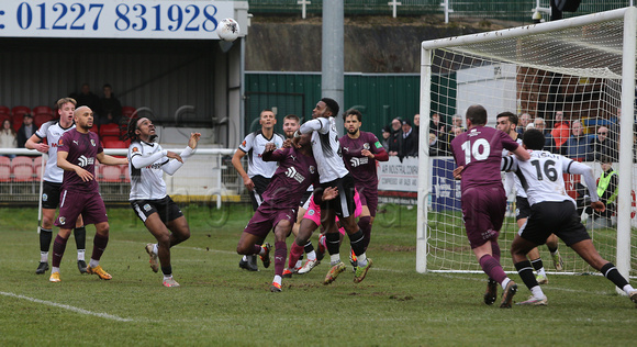 17 February 2024. Dover 1 (Oladipo 75') Dartford 2 (Ollie Box 35', Luke Coulson (P) 83')