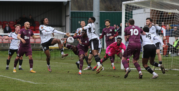 17 February 2024. Dover 1 (Oladipo 75') Dartford 2 (Ollie Box 35', Luke Coulson (P) 83')