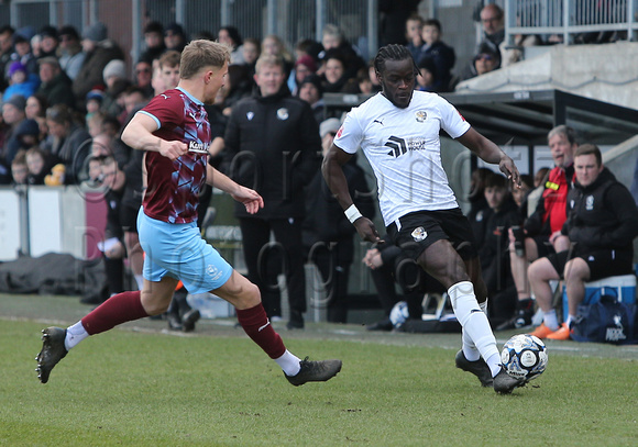 15 March 2025. Dartford 2 (Sam Okoye 27', Samir Carruthers 35' (P)). Hastings 0. Dartford remain #2 in the Isthmian Premier League.