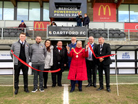 24 February 2024. Dartford Mayor Cllr Rosanna Currans cuts the ribbon to open the McDonalds stand