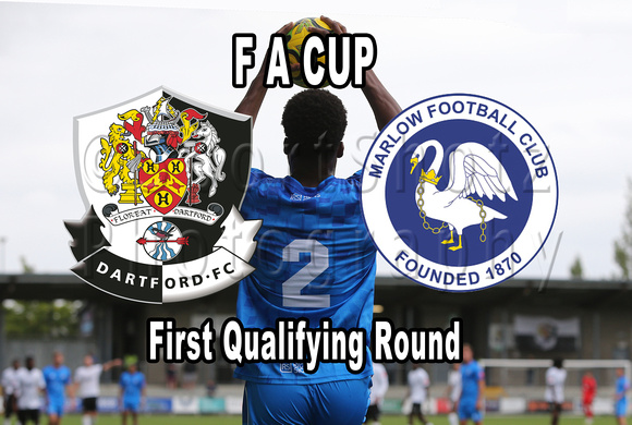 31 August 2024. FA Cup First Qualifying Round - Dartford 6 (Eddie Dsane 42', Ollie Box 45+2', 49', Ben Allen 69', 75', Callum Jones 87'). Marlow FC 2 (Kareem Akinnibi 64'(p), Brandon Curtis 71').