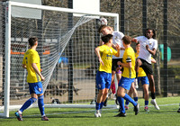 19 March 2025. Dartford Whites 3 Woking 4 in the National League U19 Alliance South Division match at Princes Park.