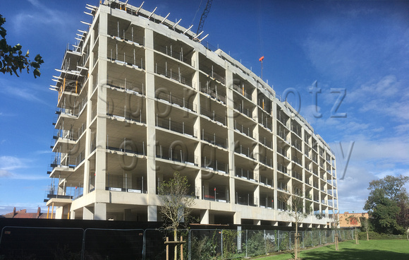 Huge high rise block of flats under construction