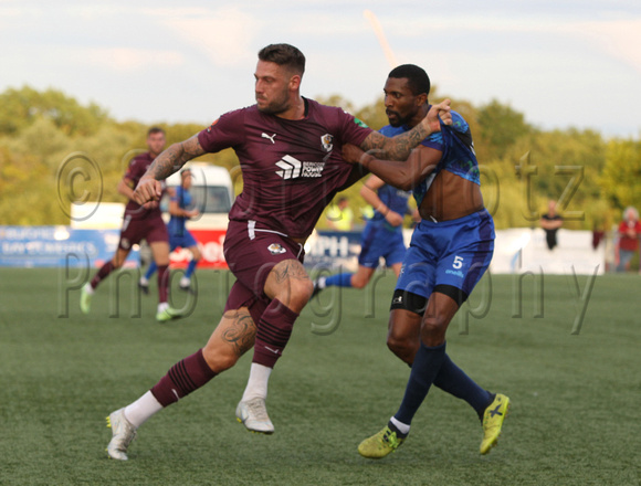 18 July 2023. Pre-season match against Margate at Hartsdown Park. Margate won 2:0. Goals by Roberts and Greenhalgh.