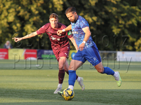 18 July 2023. Pre-season match against Margate at Hartsdown Park. Margate won 2:0. Goals by Roberts and Greenhalgh.